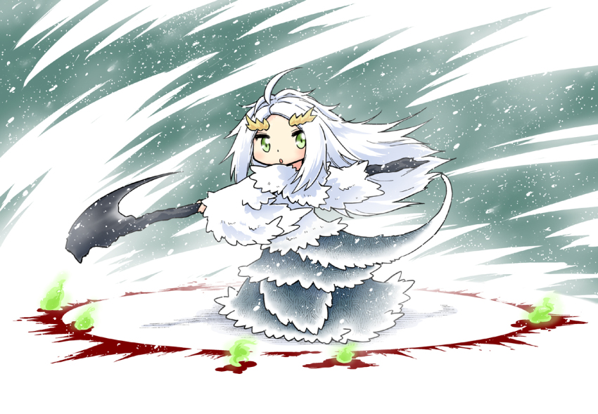 1girl, ahoge, blood, chibi, dark_souls_(series), dark_souls_i, fire, fromsoftware