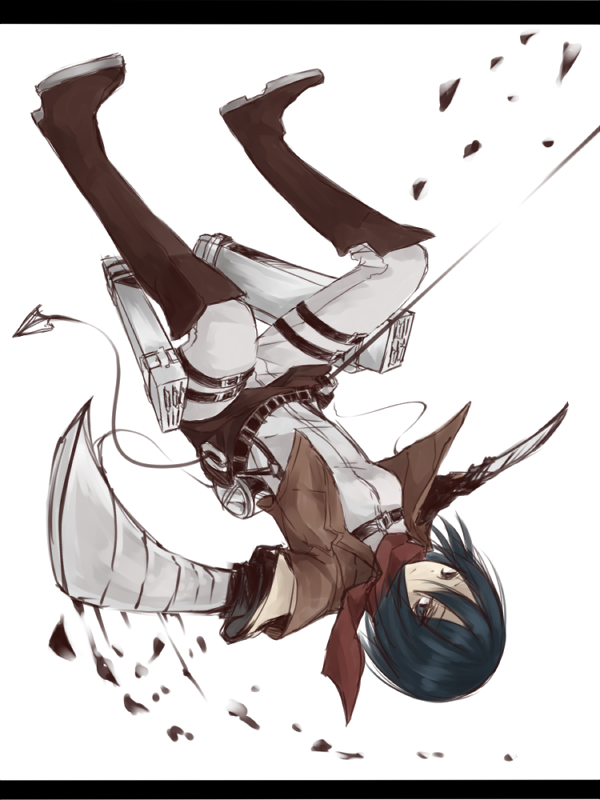 1girl, bad_id, bad_pixiv_id, belt, black_eyes, black_hair, boots, dual_wielding