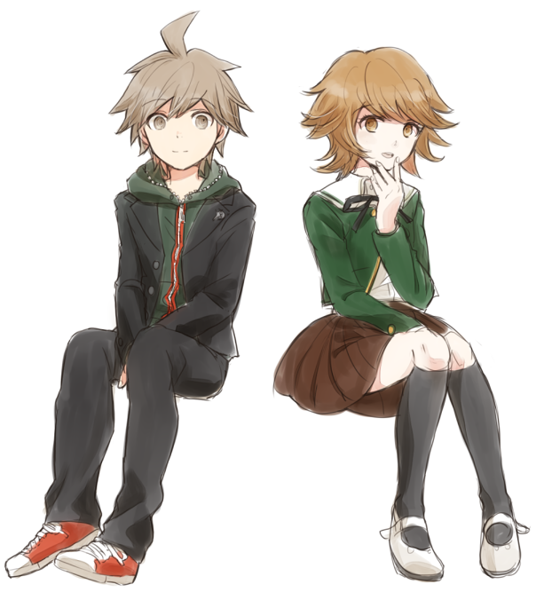 10s, 2boys, bad_id, bad_pixiv_id, brown_eyes, brown_hair, crossdressing, crossdressing_(mtf)