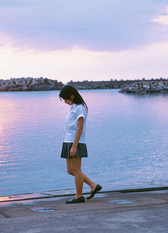 1girl, bare_legs, cosplay, east_asian, female_focus, kawamura_yuki, loafers, long_hair