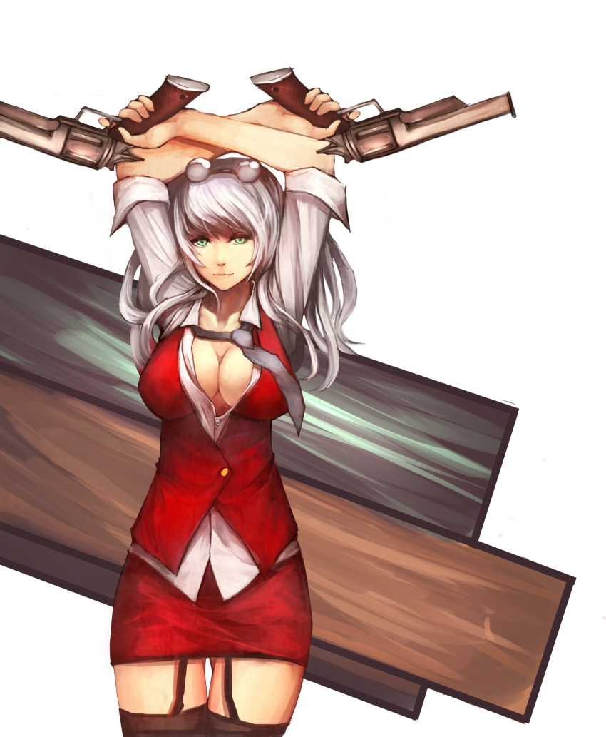 00s, 1girl, absurdres, bad_id, bad_pixiv_id, breasts, cleavage, collarbone