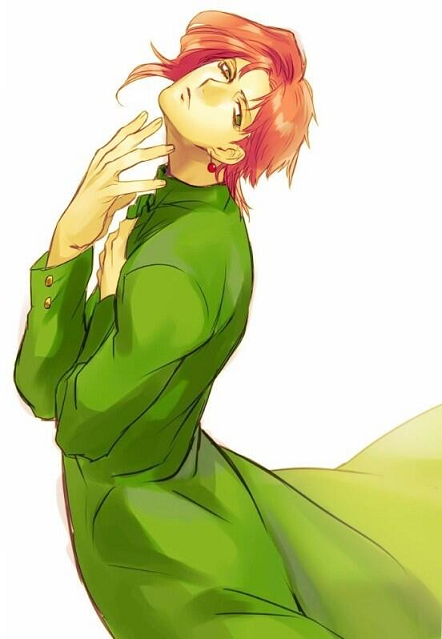 1boy, bad_id, bad_pixiv_id, gakuran, green_eyes, jojo_no_kimyou_na_bouken, kakyoin_noriaki, kudomiya