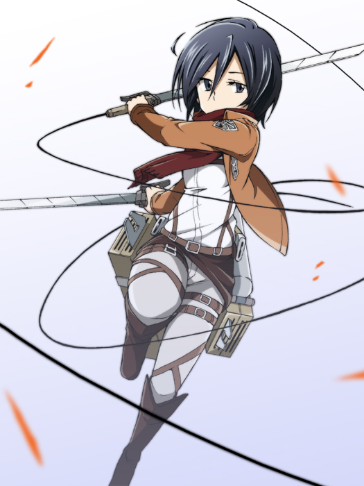 1girl, belt, black_eyes, black_hair, boots, buckle, chida_daisuke, female_focus