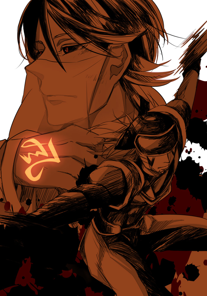 2boys, bad_id, bad_pixiv_id, black_sclera, character_request, colored_sclera, command_spell, crossover