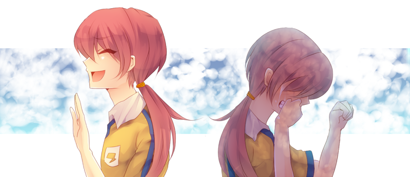 1boy, bad_id, bad_pixiv_id, clenched_teeth, crying, closed_eyes, inazuma_eleven_(series), inazuma_eleven_go