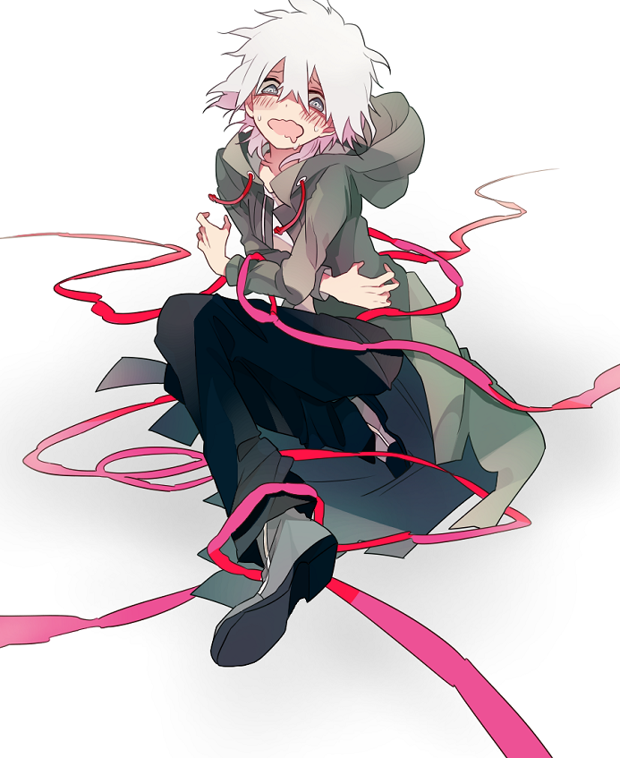 10s, 1boy, 4_(nakajima4423), blush, crazy_eyes, danganronpa_(series), grey_eyes, jacket