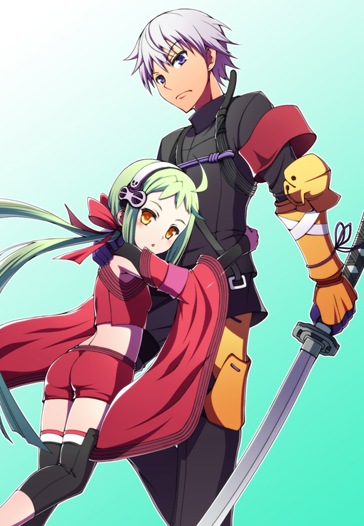 1boy, 1girl, 7th_dragon, 7th_dragon_(series), 7th_dragon_2020, 7th_dragon_2020-ii, :o, age_difference