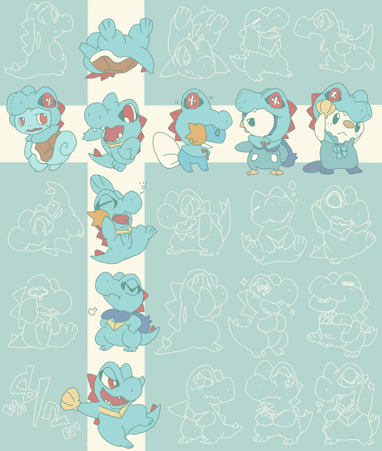 blue_background, cosplay, gen_1_pokemon, gen_2_pokemon, gen_3_pokemon, gen_4_pokemon, gen_5_pokemon, mudkip