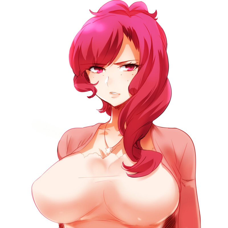 1girl, aged_up, breasts, female_focus, freckles, hina_(naso4), jewelry, large_breasts