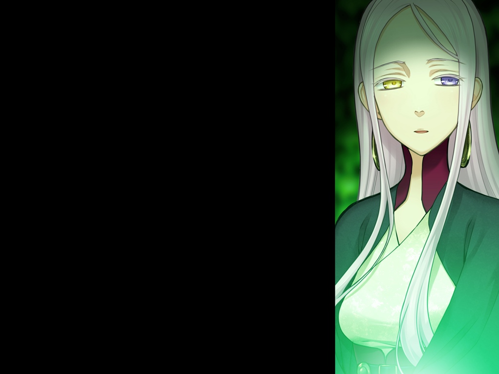 1girl, florence_ameghino_nightingale, game_cg, heterochromia, liarsoft, long_hair, ourai_no_gahkthun, purple_hair