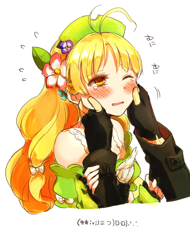 1boy, 1girl, 38kb_(38shiki), ahoge, atelier_(series), atelier_ayesha, ayesha_altugle, blonde_hair