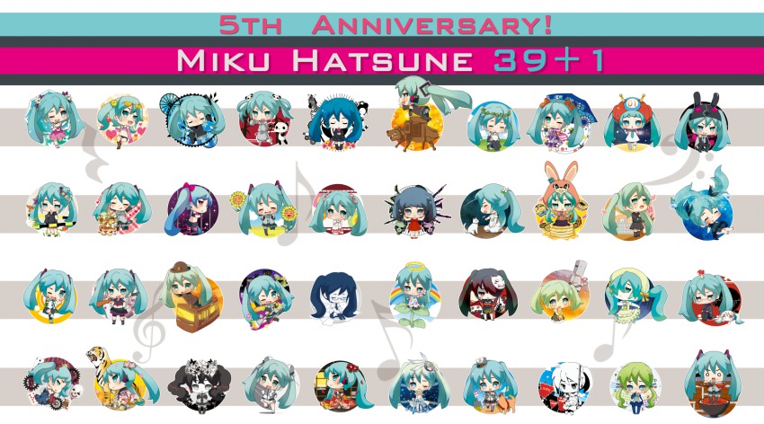 39, 6+girls, aimaina, character_name, chibi, chibi_miku, chocolate_train_(vocaloid), colorful_pop_beat_(vocaloid), deep_sea_girl, do_re_mi_fa_rondo_(vocaloid), doremifa_rondo_(vocaloid), gaikotsu_gakudan_to_riria_(vocaloid), hachune_miku, hato_(vocaloid), hatsune_miku, hatsune_miku_(hello_world.), hatsune_miku_(orbit), hatsune_miku_(saihate), hello_planet_(vocaloid), highres, kagerou_days_(vocaloid), karakuri_pierrot_(vocaloid), kocchi_muite_baby_(vocaloid), laika_(vocaloid), lol_-lots_of_laugh-_(vocaloid), lonely_heart_(vocaloid), long_hair, marionette_(vocaloid), melt_(vocaloid), miracle_paint_(vocaloid), multiple_girls, mushroom_mother_(vocaloid), musunde_hiraite_rasetsu_to_mukuro_(vocaloid), nisoku_hokou_(vocaloid), non-web_source, panda_no_kodomo_(vocaloid), poppippoo_(vocaloid), project_diva, project_diva_(series), project_diva_2nd, puzzle_(vocaloid), raujika_(vocaloid), saihate_(vocaloid), sakura_no_ame_(vocaloid), sakura_zensen_ijou_nashi_(vocaloid), shinkai_shoujo_(vocaloid), shotgun_lovers_(vocaloid), smiley_x_smiley_(vocaloid), songover, spica_(vocaloid), starduster_(vocaloid), sugar_chocolate_waffle_(vocaloid), sweet_devil_(vocaloid), sweetiex2_(vocaloid), torinoko_city_(vocaloid), tottsuan, tsubaki_no_hana_(vocaloid), twintails, ura-omote_lovers_(vocaloid), vocaloid, voice_(vocaloid), yoku_aru_rinne_to_neko_no_hanashi_(vocaloid), yubikiri_(vocaloid)