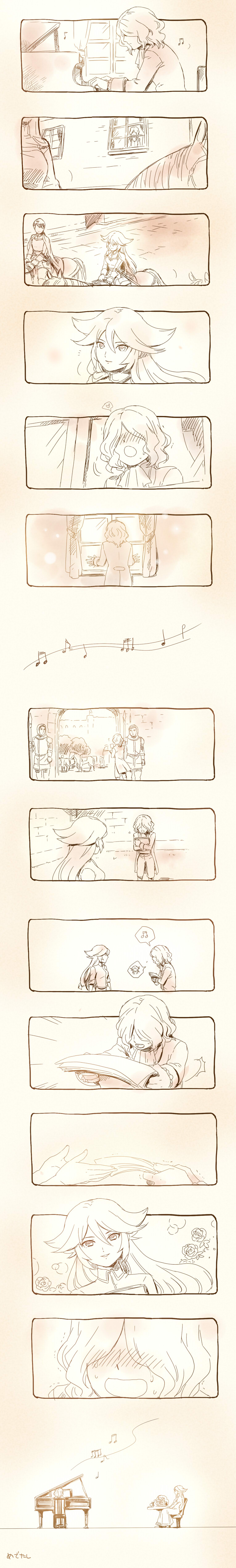 2girls, 4boys, absurdres, armor, bad_id, bad_pixiv_id, blush, breasts