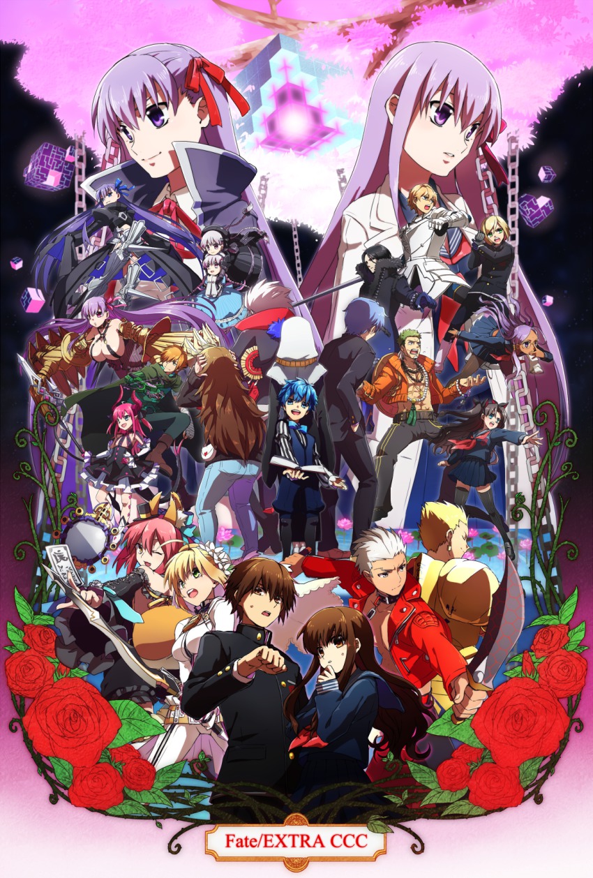 10s, 6+boys, 6+girls, aestus_estus, archer_(cool_and_wild)_(fate), archer_(fate), bad_id, bad_pixiv_id