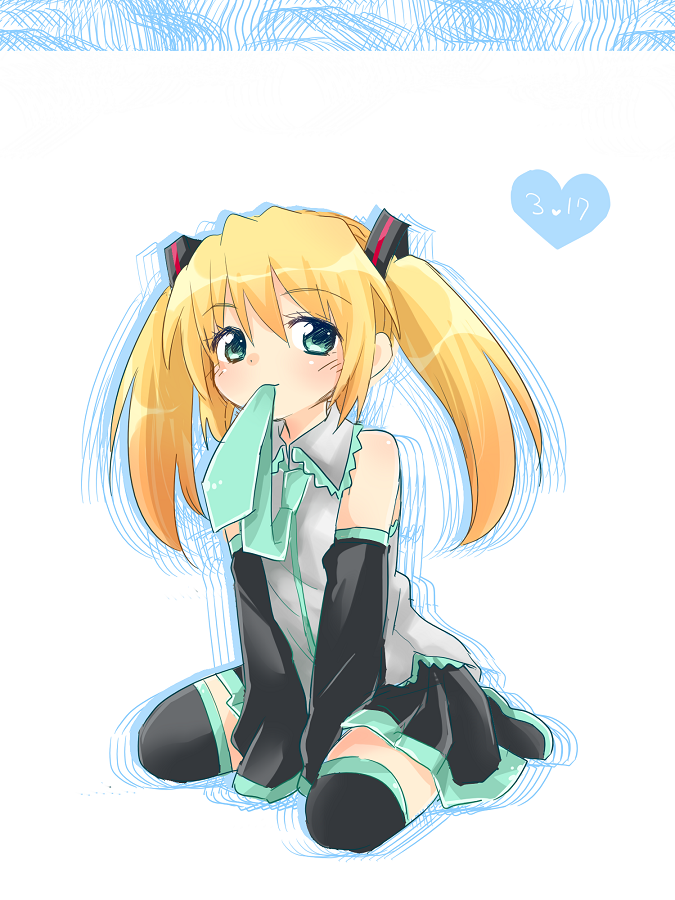 1boy, blonde_hair, blush, boots, cosplay, crossdressing, crossdressing_(mtf), detached_sleeves