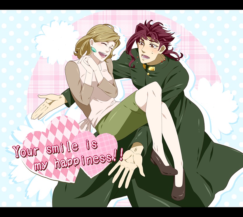 1boy, 1girl, aji_(after_satellites), aji_(coastal_area), brown_hair, earrings, gakuran, jewelry