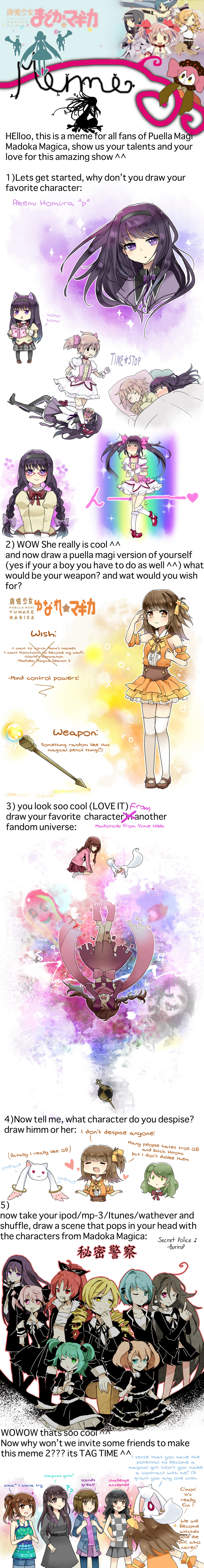 6+girls, :>, ?, ??, absurdres, akemi_homura, akemi_homura_(magical_girl), alternate_hairstyle, animal, animal_ears, animal_on_head, annotation_request, armband, artistic_error, bed, black_hair, blanket, blonde_hair, blue_eyes, blue_hair, blush, book, bow, braid, brown_hair, camera, cat_ears, character_name, character_request, charlotte_(madoka_magica), chitose_yuma, closed_eyes, commentary, copyright_name, cosplay, covering_own_eyes, crossover, digital_dissolve, dissolving, drill_hair, duel_love, earrings, embarrassed, english_text, formal_clothes, glasses, green_eyes, green_hair, grief_seed, hair_bow, hair_ornament, hair_ribbon, hairband, hand_on_own_hip, hands_on_own_knees, heaven_condition, high_heels, highres, himitsu_keisatsu_(vocaloid), homu, hood, hoodie, jewelry, kaname_madoka, kaname_madoka_(cosplay), kaname_madoka_(magical_girl), kasei-san, kazumi_(madoka_magica), kemonomimi_mode, knees_together_feet_apart, kyubey, kyukkyu-kun, logo, long_hair, long_image, looking_at_another, looking_at_viewer, lying, madotsuki, magical_girl, mahou_shoujo_kazumi_magica, mahou_shoujo_madoka_magica, mahou_shoujo_oriko_magica, meme, miki_sayaka, miki_sayaka_(magical_girl), multiple_crossover, multiple_girls, musical_note, necklace, on_back, on_head, one_eye_closed, one_side_up, open_mouth, original, pantyhose, parted_lips, personification, pigeon-toed, pillow, pink_eyes, pink_hair, ponytail, purple_eyes, red-framed_eyewear, red_eyes, red_hair, ribbon, running, sakura_kyoko, school_uniform, self-portrait, shared_blanket, shizuki_hitomi, short_hair, short_twintails, sitting, skirt, sleeping, smile, sparkle, spoilers, standing, stuffed_animal, stuffed_toy, stylus, suit, tall_image, thighhighs, time_stop, tomoe_mami, tomoe_mami_(magical_girl), transformation, translated, twin_braids, twin_drills, twintails, typo, uboa, under_covers, upside-down, vocaloid, wand, wink, witch_(madoka_magica), yellow_eyes, yume_nikki, yunare, yuri