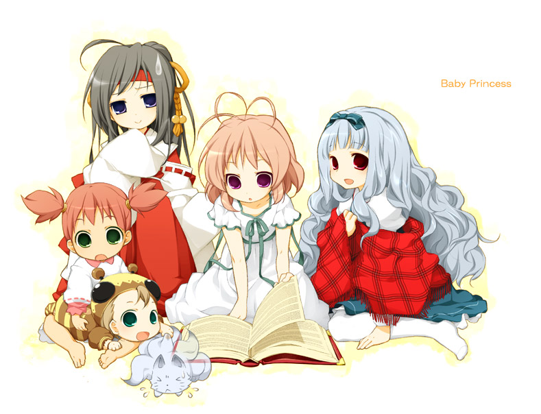 >_<, 10s, 5girls, :o, ahoge, amatsuka_asahi, amatsuka_fubuki, amatsuka_mizuki