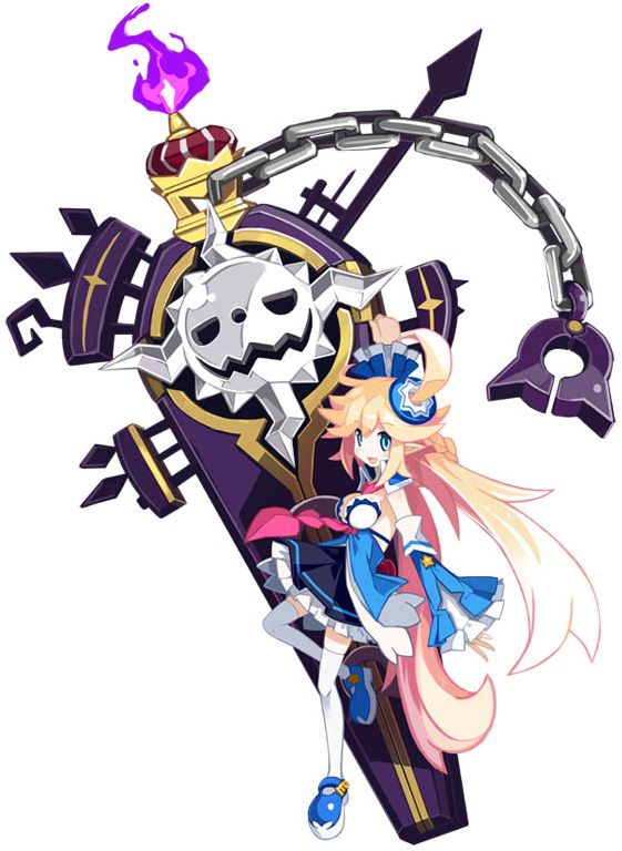 1girl, attouteki_yuugi_mugen_souls, attouteki_yuugi_mugen_souls_z, between_breasts, blonde_hair, blue_eyes, breasts, cleavage