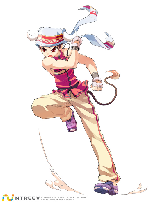 10s, 1boy, armcho, buffalo_(trickster), full_body, gloves, horns, male_focus