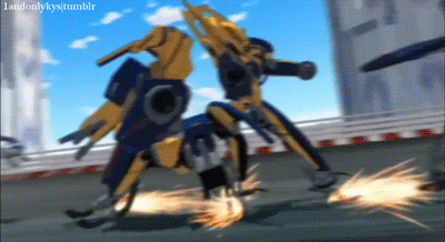 00s, animated, animated_gif, fighting, igpx, liz_ricarro, lowres, mecha