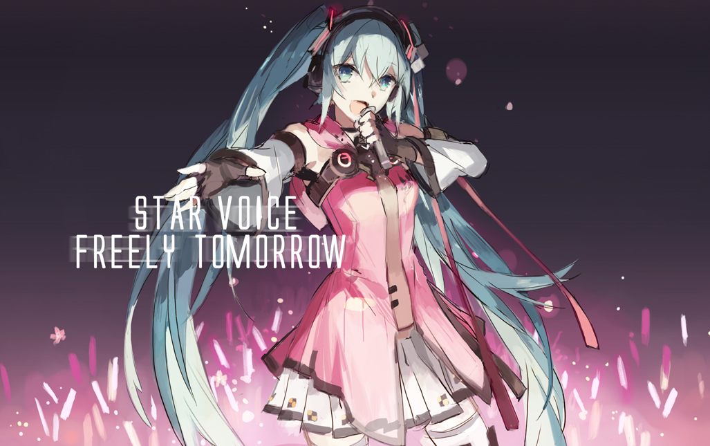 1girl, aqua_eyes, aqua_hair, female_focus, freely_tomorrow_(vocaloid), gloves, hatsune_miku, long_hair