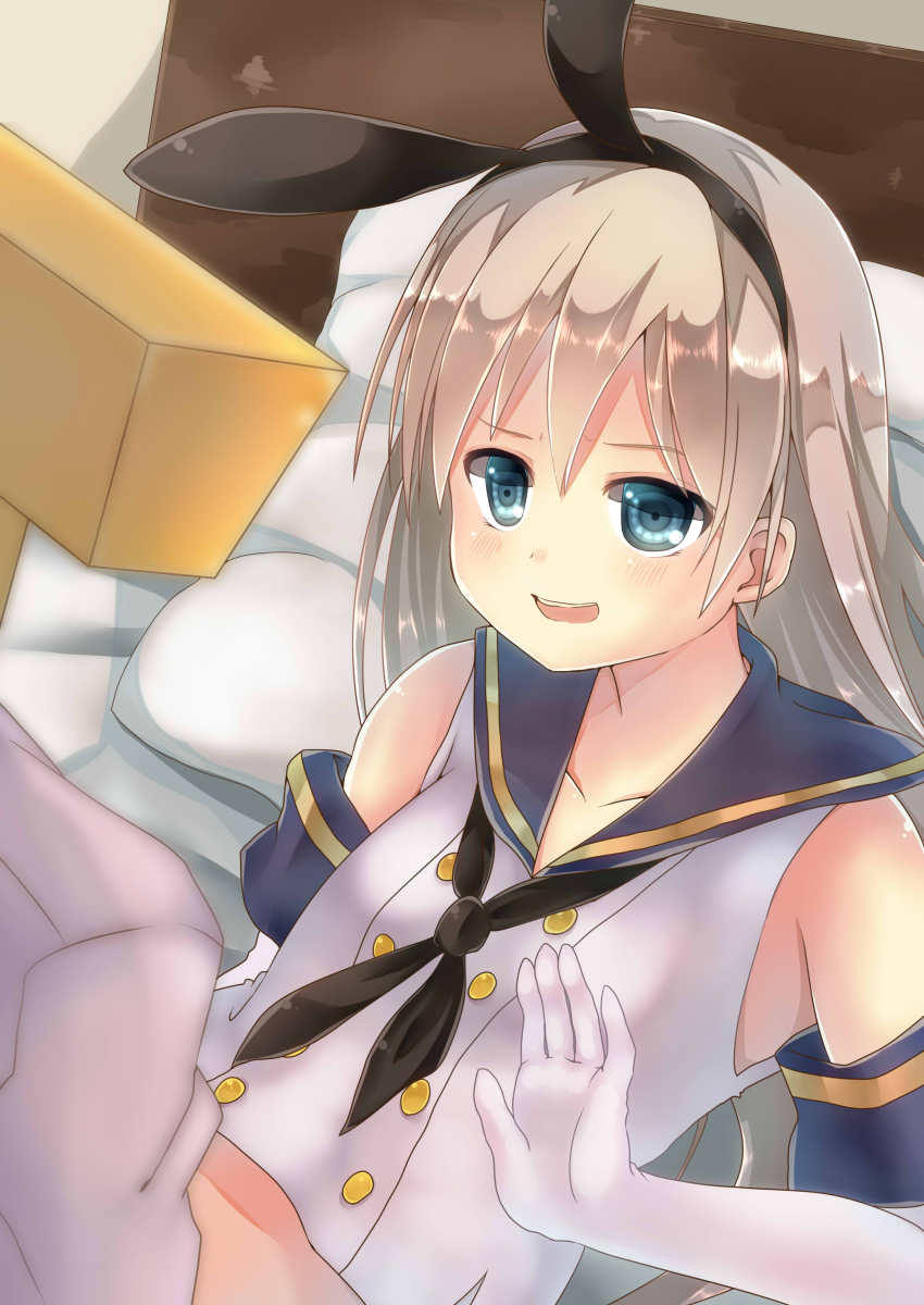 10s, 1girl, absurdres, admiral_(kancolle), bad_id, bad_pixiv_id, black_panties, blonde_hair