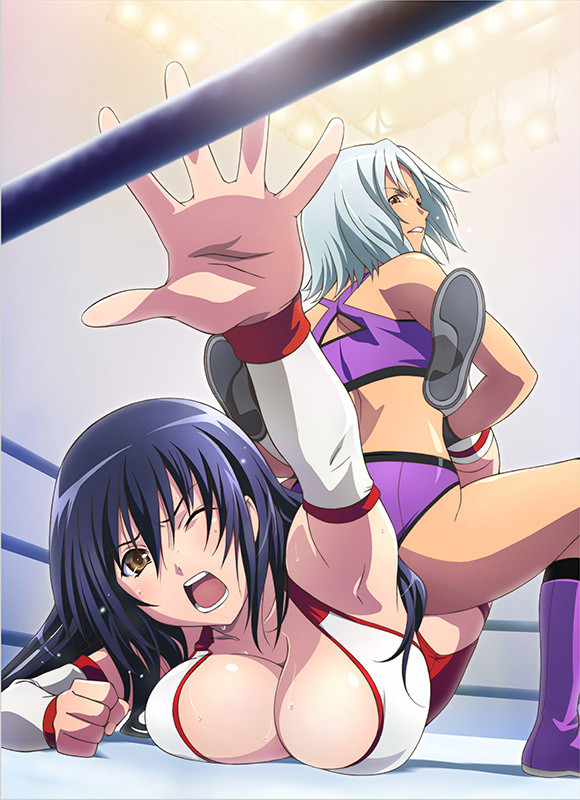 10s, 2girls, armpits, artist_request, ass, black_hair, boots, boston_crab