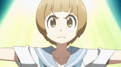 animated, animated_gif, anime_screenshot, breasts, grabbing_another's_breast, groping, impersonation, kill_la_kill, kiryuuin_satsuki, large_breasts, lowres, mankanshoku_mako, matoi_ryuuko
