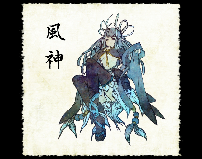 1girl, bad_id, bad_pixiv_id, blue_hair, breasts, covered_erect_nipples, female_focus, fine_art_parody