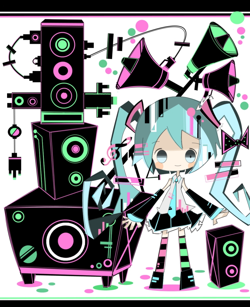 1girl, bad_id, bad_pixiv_id, blush, green_eyes, green_hair, hatsune_miku, highres