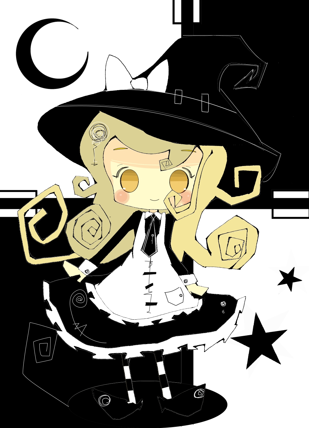 1girl, bad_id, bad_pixiv_id, blonde_hair, blush, hat, highres, kirisame_marisa