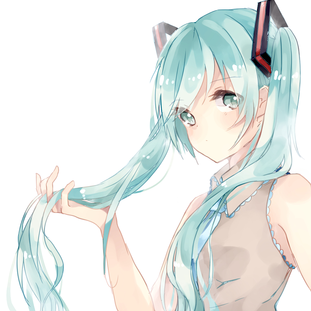 1girl, bad_id, bad_pixiv_id, female_focus, green_eyes, green_hair, hatsune_miku, lemon_honey1013