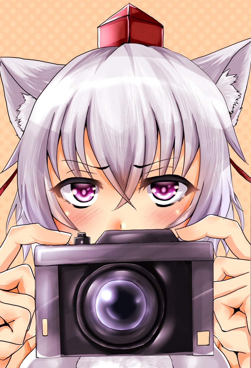 1girl, animal_ears, bad_id, bad_pixiv_id, blush, camera, female_focus, fujimori-tonnkatu