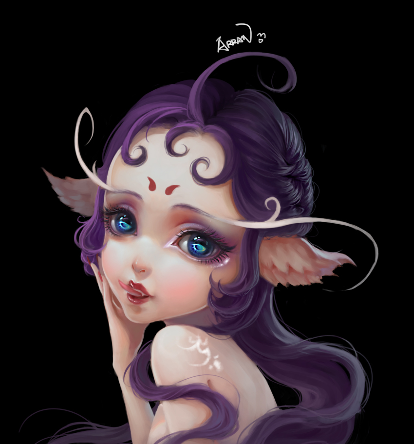 1girl, absurdres, arran, black_background, blue_eyes, female_focus, fingernails, highres