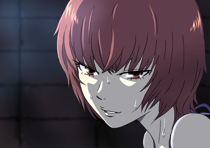 1girl, ajisu_abeba, aku_no_hana, female_focus, nakamura_sawa, short_hair, solo, tagme