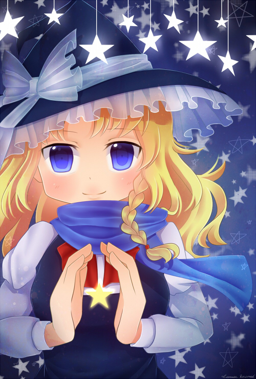 1girl, blonde_hair, blue_eyes, braid, female_focus, hair_ribbon, hat, hat_ribbon