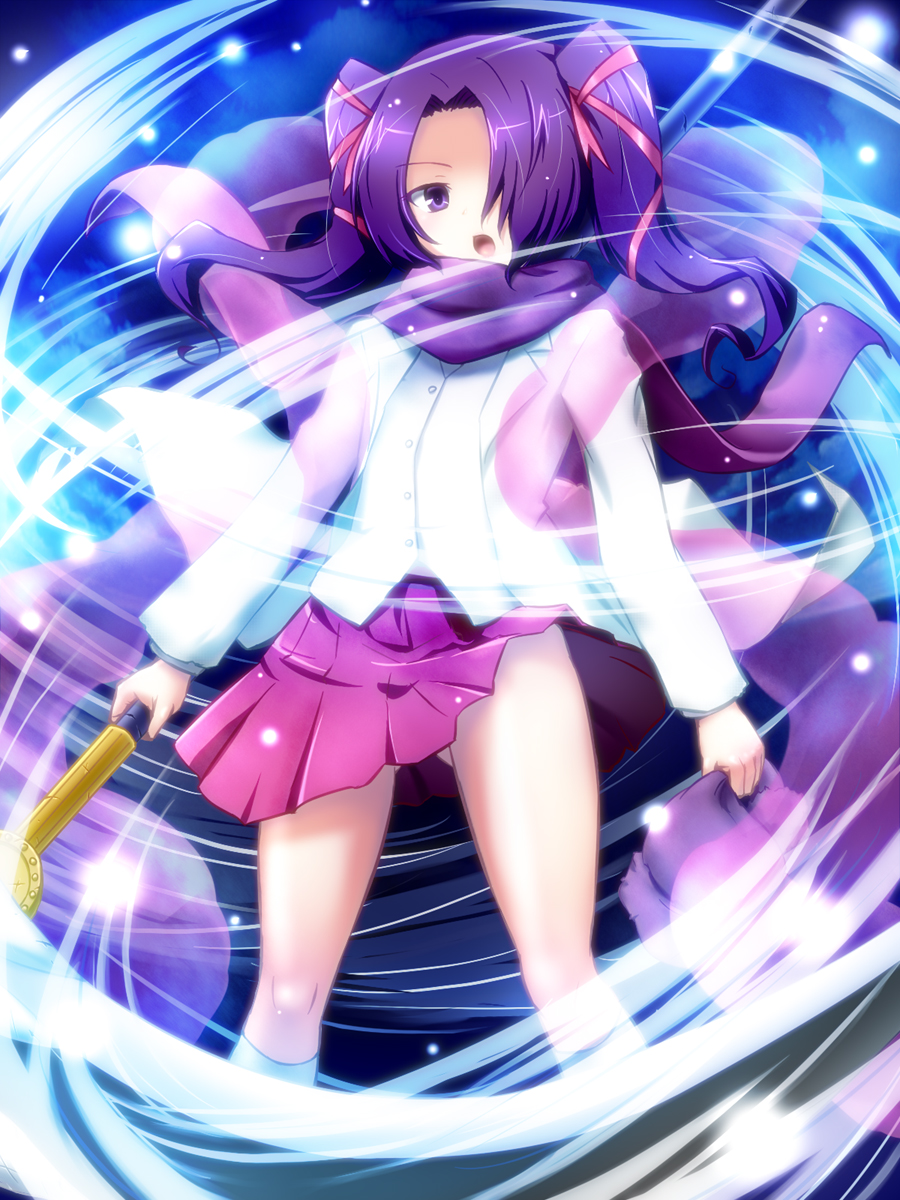 1girl, dha, female_focus, hair_over_one_eye, hair_ribbon, hat, highres, kami_nomi_zo_shiru_sekai