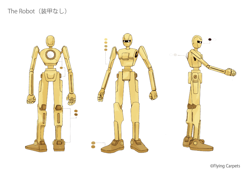 character_name, reference_sheet, clenched_hand, english_text, humanoid_robot, monaka_(siromona), no_humans, non-humanoid_robot