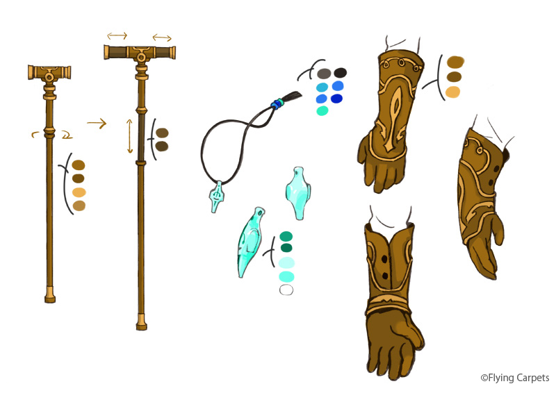 arrow_(symbol), cane, english_text, jewelry, monaka_(siromona), necklace, no_humans, simple_background