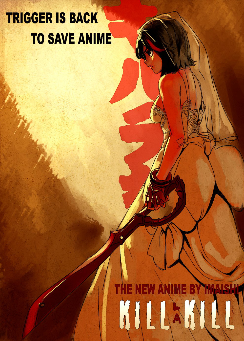 1girl, archvermin, bare_shoulders, beatrix_kiddo, beatrix_kiddo_(cosplay), black_hair, blade, blue_eyes