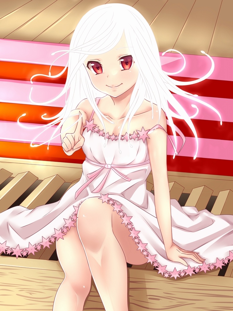 1girl, arios_(orochi_yuta), box, donation_box, female_focus, god_nadeko, koimonogatari, living_hair