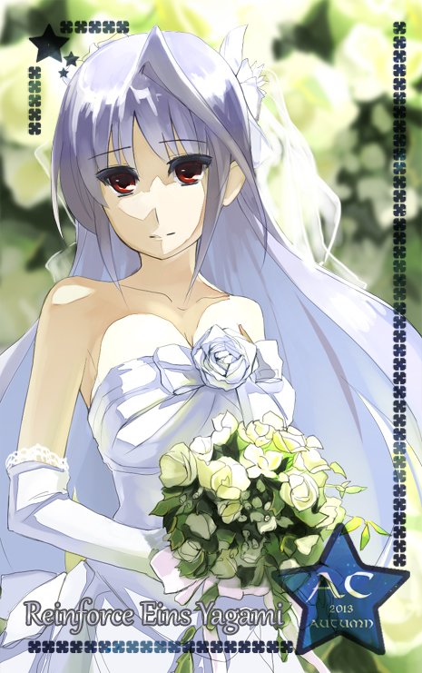 10s, 1girl, 2013, bad_id, bad_pixiv_id, bare_shoulders, bouquet, breasts