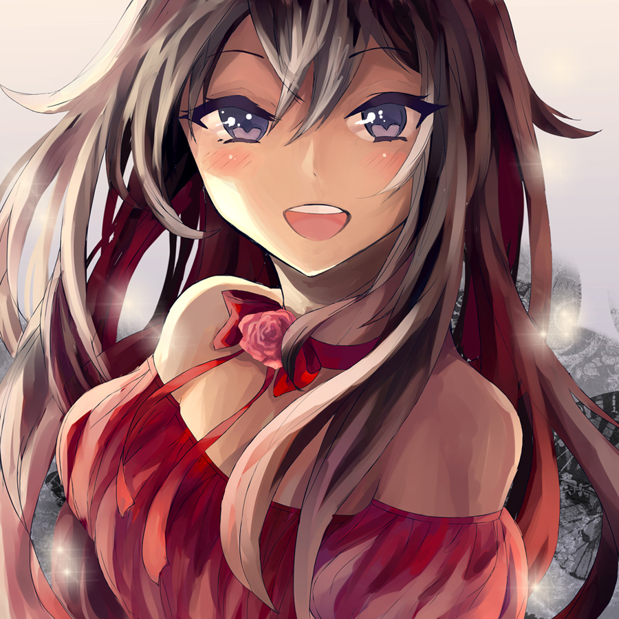 00s, 1girl, alice_(pandora_hearts), brown_hair, dress, female_focus, long_hair, pandora_hearts