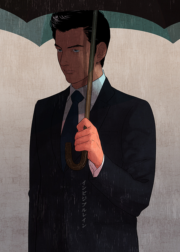 1boy, black_hair, black_suit, blouse, collared_shirt, formal_clothes, frown, himekawa_reiko_series