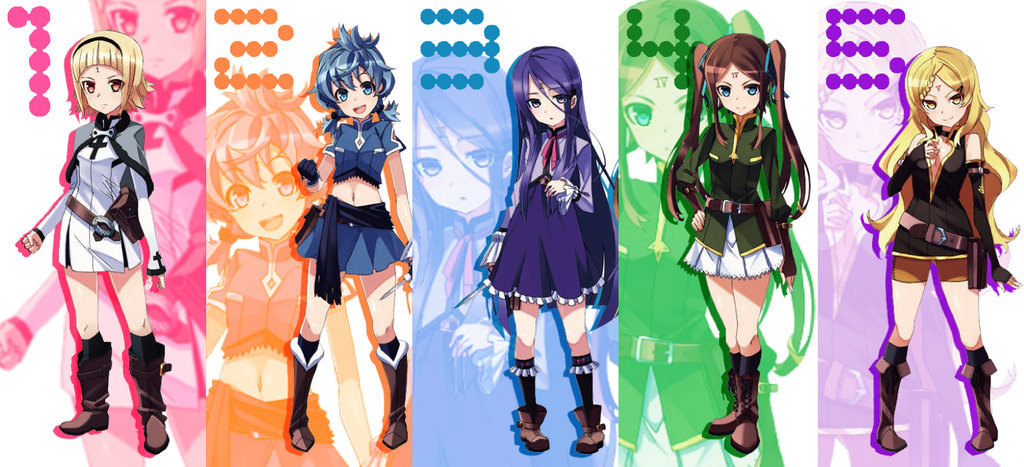 drag-on_dragoon, drag-on_dragoon:_utahime_five, drag-on_dragoon_3, five_(drag-on_dragoon), four_(drag-on_dragoon), official_art, one_(drag-on_dragoon), three_(drag-on_dragoon)