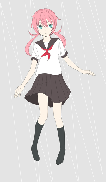 1boy, aqua_hair, bad_id, bad_pixiv_id, crossdressing, crossdressing_(mtf), flat_color, inazuma_eleven_(series)