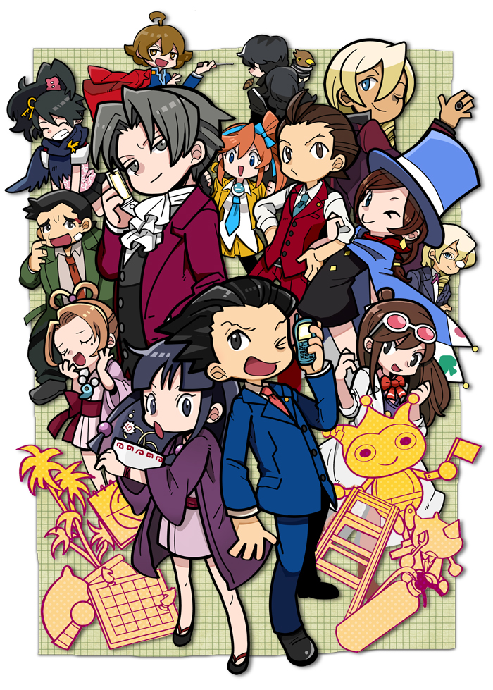 >:d, 6+boys, 6+girls, :d, :o, ^_^, ace_attorney, ace_attorney_investigations