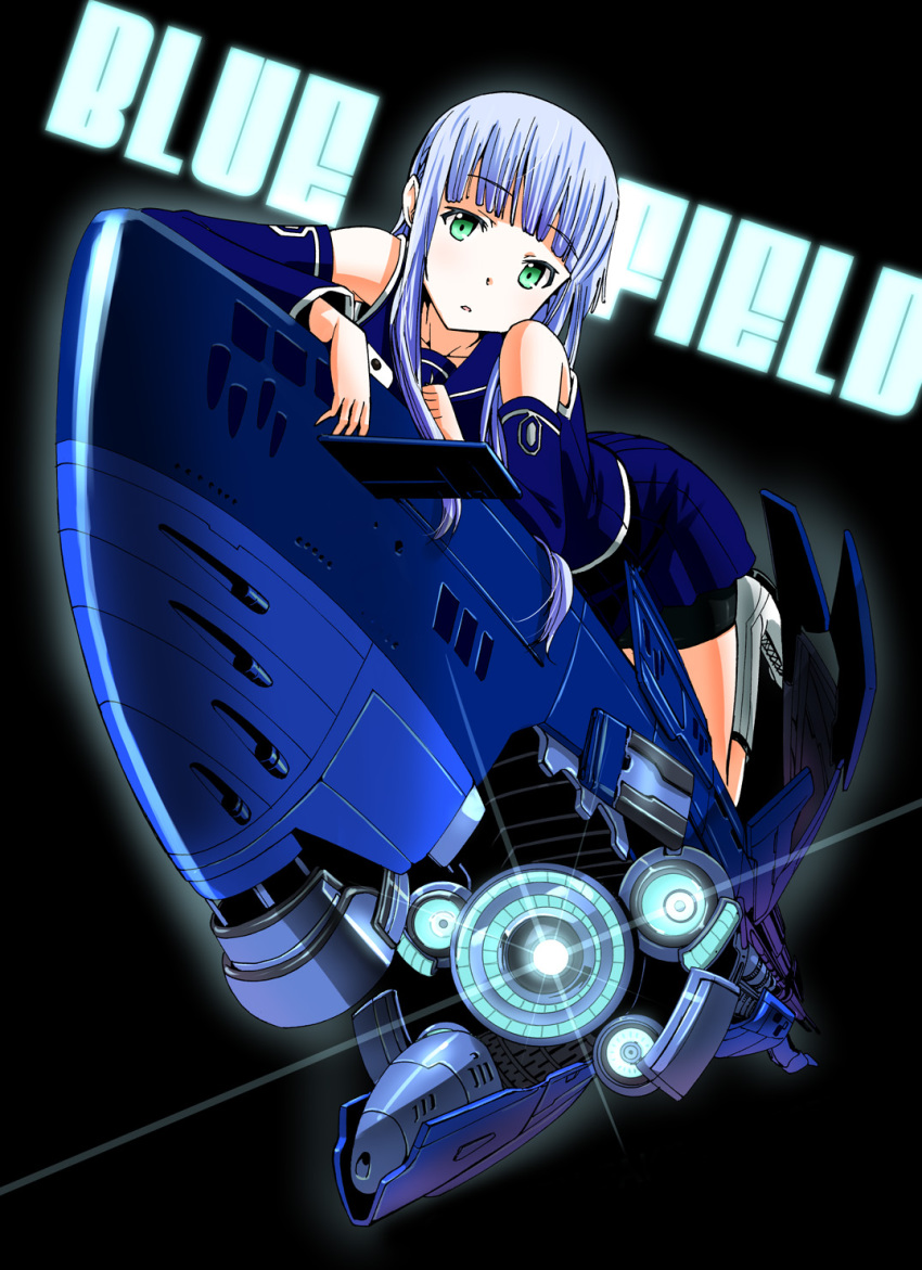 10s, 1girl, aoki_hagane_no_arpeggio, bike_shorts, blunt_bangs, boots, detached_sleeves, female_focus