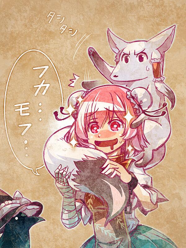 +_+, 1girl, ^^^, angry, animal, animalization, bandages, bird